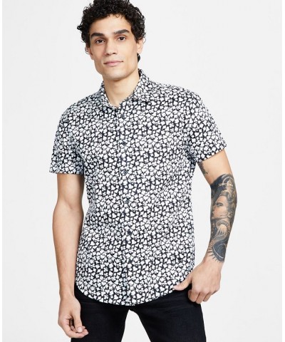 Men's Short-Sleeve Straight Flush Shirt Black $39.96 Shirts