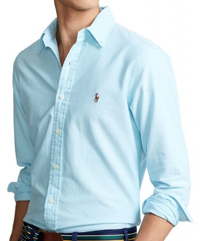 Men's Signature Oxford Shirt, Regular and Big & Tall Aegean Blue $40.50 Dress Shirts