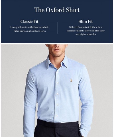 Men's Signature Oxford Shirt, Regular and Big & Tall Aegean Blue $40.50 Dress Shirts