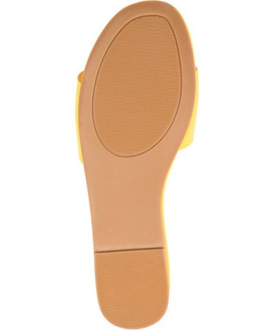 Women's Clair Cutout Sandals Yellow $40.49 Shoes