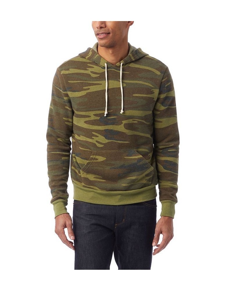 Men's Challenger Printed Pullover Hoodie Green $32.90 Sweatshirt