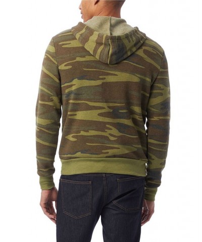 Men's Challenger Printed Pullover Hoodie Green $32.90 Sweatshirt