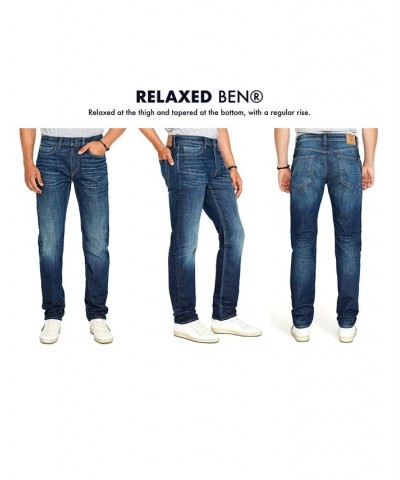 Men's Relaxed Tapered Ben Stretch Jeans Deep Indigo $26.18 Jeans