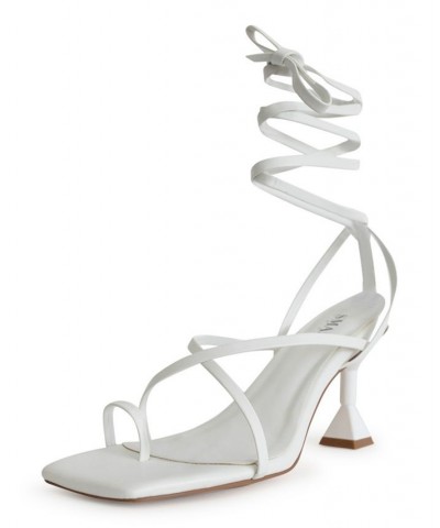 Women's Mona Dress Sandals - Extended Sizes 10-14 White $57.60 Shoes