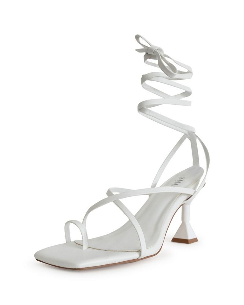 Women's Mona Dress Sandals - Extended Sizes 10-14 White $57.60 Shoes