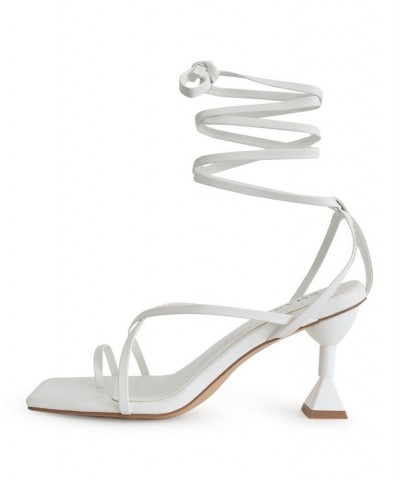 Women's Mona Dress Sandals - Extended Sizes 10-14 White $57.60 Shoes