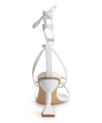 Women's Mona Dress Sandals - Extended Sizes 10-14 White $57.60 Shoes