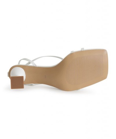 Women's Mona Dress Sandals - Extended Sizes 10-14 White $57.60 Shoes