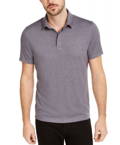 Men's AlfaTech Stretch Solid Polo Shirt Gray $15.00 Polo Shirts