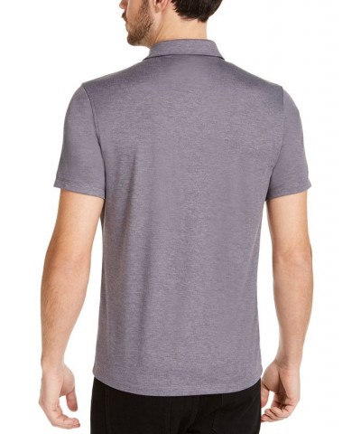 Men's AlfaTech Stretch Solid Polo Shirt Gray $15.00 Polo Shirts