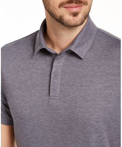 Men's AlfaTech Stretch Solid Polo Shirt Gray $15.00 Polo Shirts