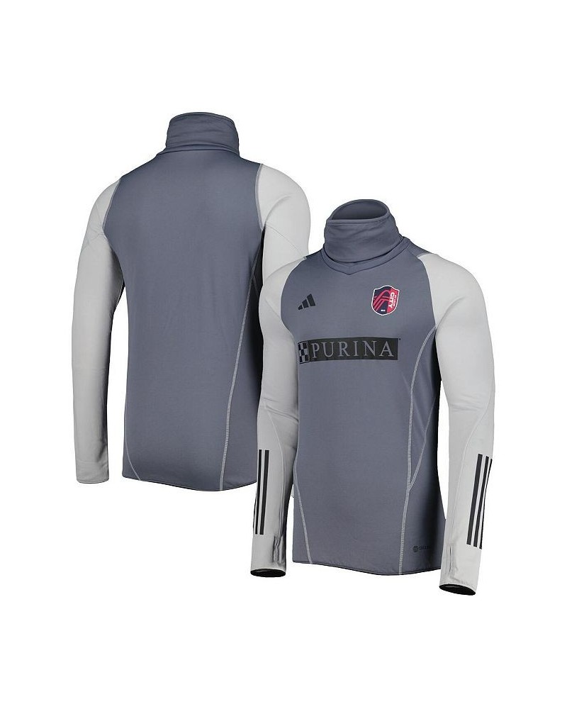 Men's Gray St. Louis City SC Warm Raglan COLD.RDY Top $46.20 Tops