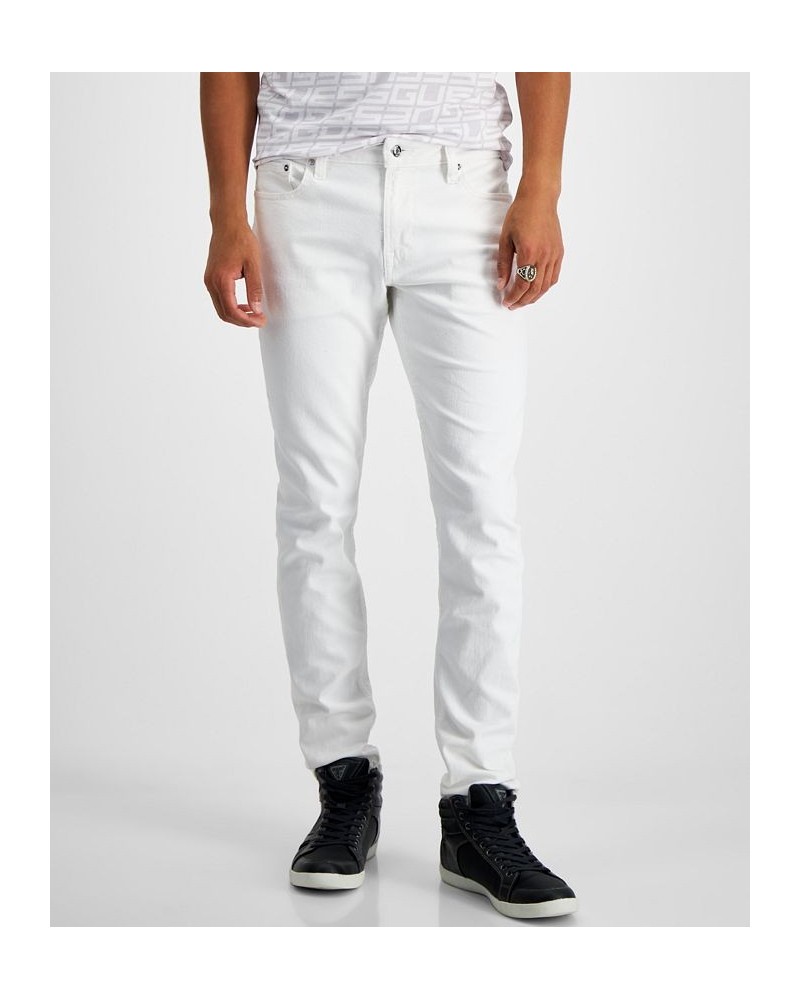 Men's Slim Tapered Fit Jeans White $47.52 Jeans