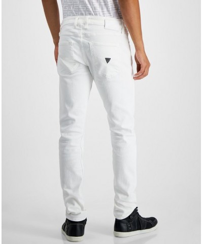 Men's Slim Tapered Fit Jeans White $47.52 Jeans