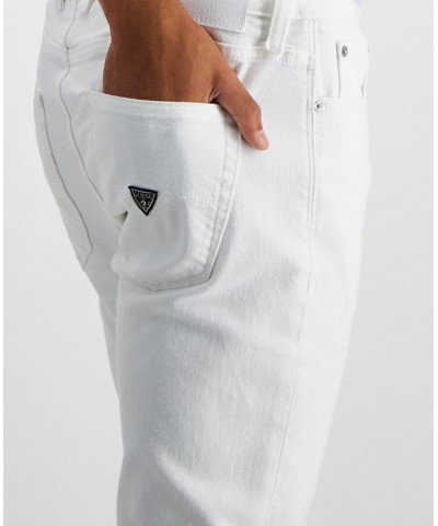 Men's Slim Tapered Fit Jeans White $47.52 Jeans