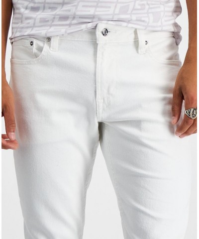 Men's Slim Tapered Fit Jeans White $47.52 Jeans