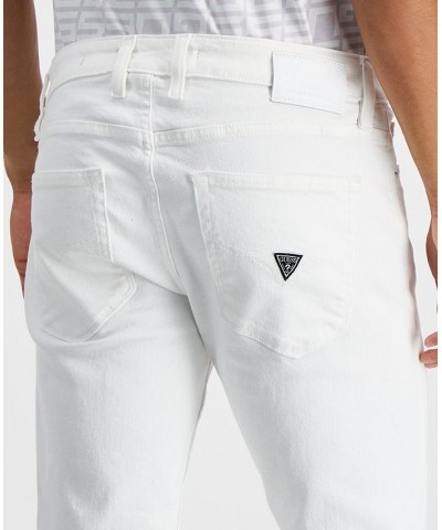 Men's Slim Tapered Fit Jeans White $47.52 Jeans