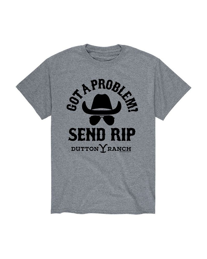 Men's Yellowstone Got a Problem T-shirt Gray $15.75 T-Shirts