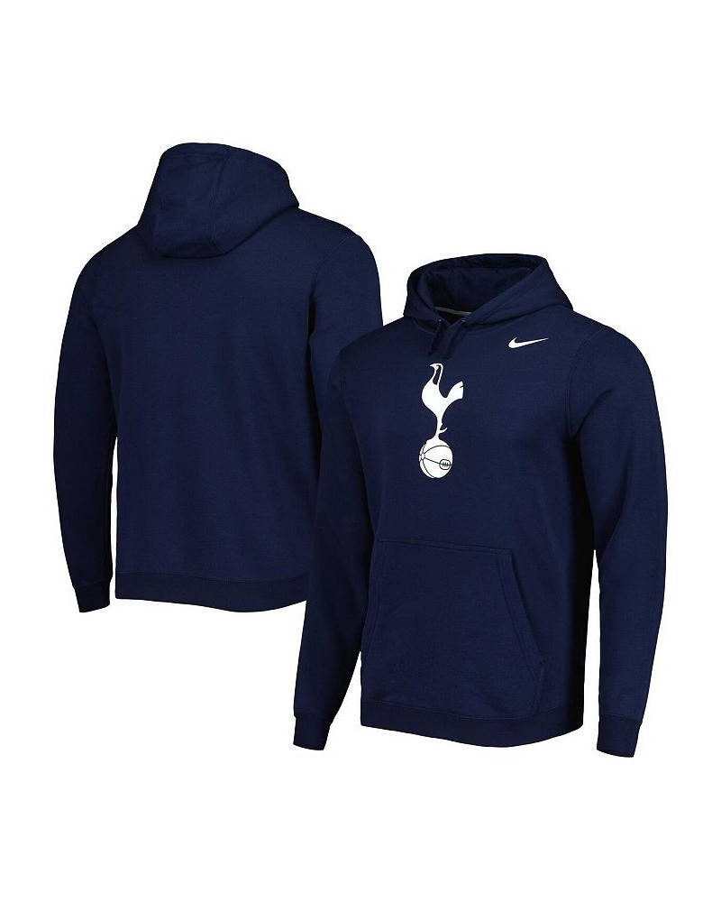 Men's Navy Tottenham Hotspur Club Primary Pullover Hoodie $34.40 Sweatshirt