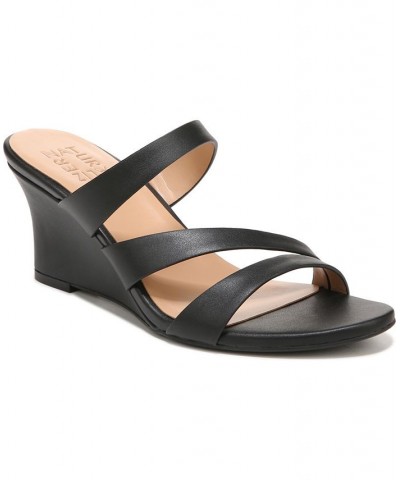 Breona Wedge Dress Sandals Black $53.41 Shoes