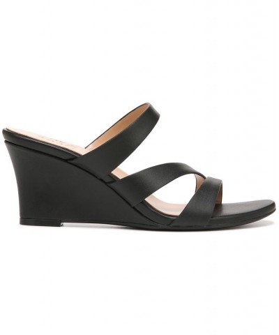 Breona Wedge Dress Sandals Black $53.41 Shoes