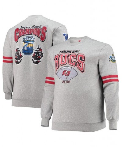 Men's Heather Gray Tampa Bay Buccaneers Big and Tall Allover Print Pullover Sweatshirt $39.00 Sweatshirt