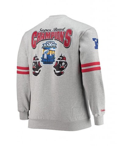 Men's Heather Gray Tampa Bay Buccaneers Big and Tall Allover Print Pullover Sweatshirt $39.00 Sweatshirt