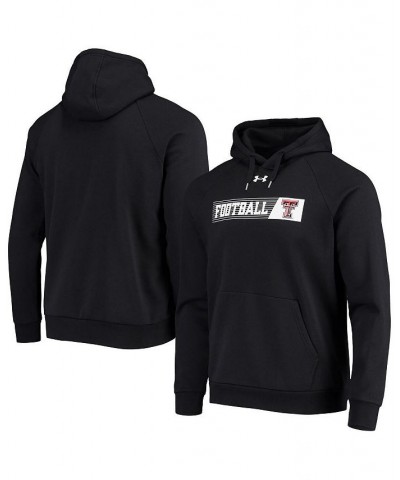 Men's Black Texas Tech Red Raiders 2021 Sideline Football All-Day Raglan Pullover Hoodie $37.40 Sweatshirt