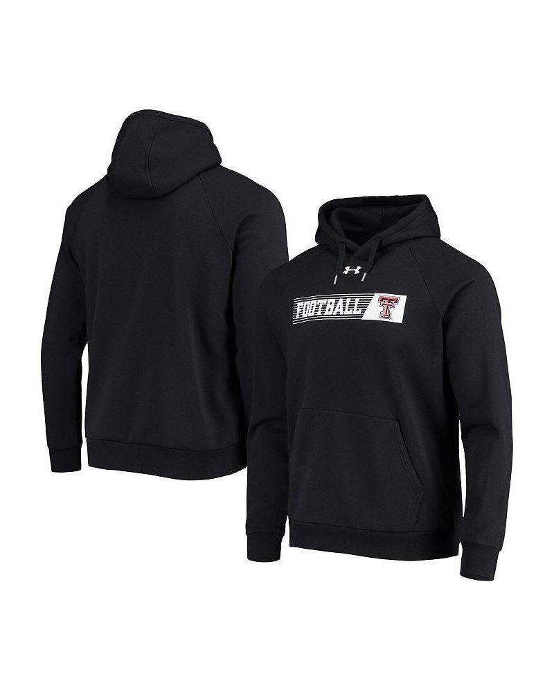 Men's Black Texas Tech Red Raiders 2021 Sideline Football All-Day Raglan Pullover Hoodie $37.40 Sweatshirt