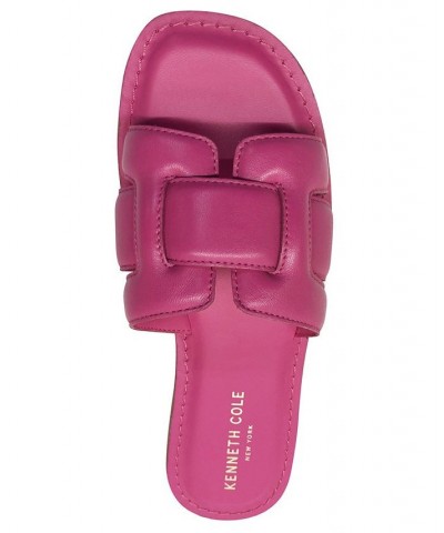 Women's Aiden Flat Sandals Pink $45.78 Shoes