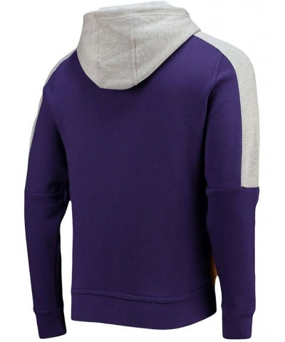 Men's Purple, Gold-Tone Baltimore Ravens Playoffs Color Block Full-Zip Hoodie $36.39 Sweatshirt