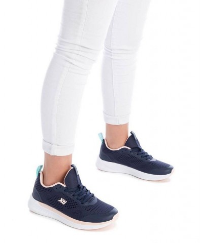 Women's Sneakers By 14080001 Navy Blue $31.48 Shoes