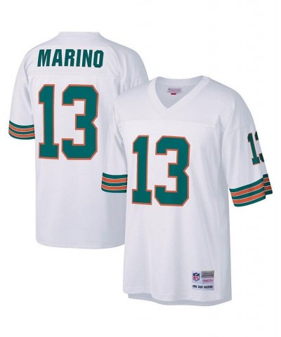 Men's Dan Marino White Miami Dolphins Big and Tall 1984 Retired Player Replica Jersey $74.80 Jersey