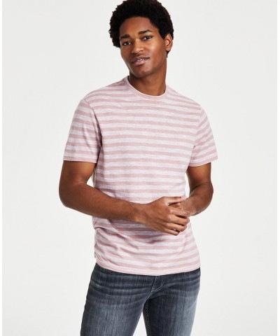 Men's Striped Slub T-Shirt PD05 $10.46 T-Shirts