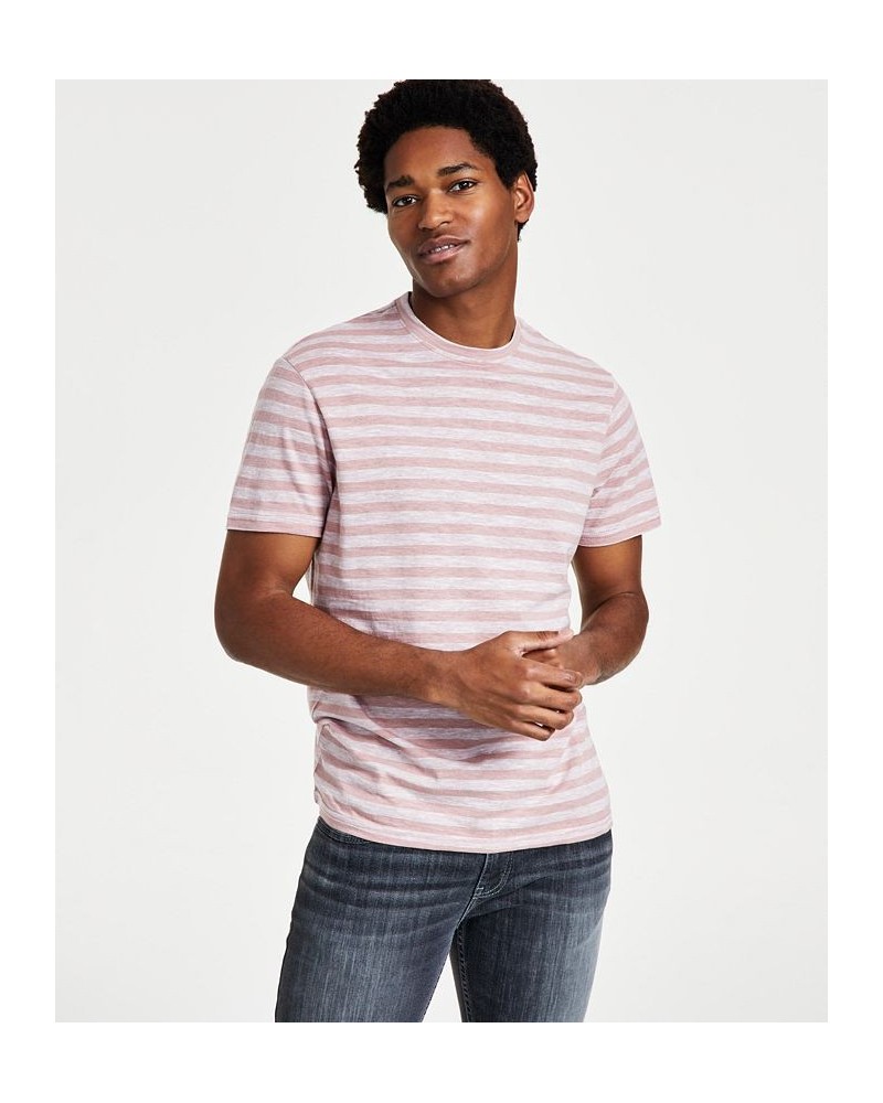 Men's Striped Slub T-Shirt PD05 $10.46 T-Shirts