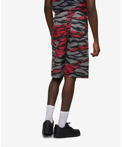 Men's Flex It Fleece Shorts Camo Red $23.52 Shorts