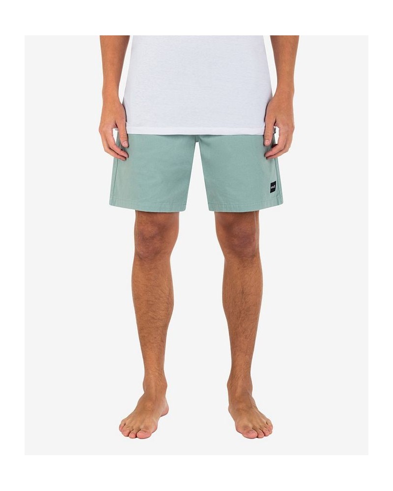 Men's Cruiser Pleasure Point Volley Casual Shorts with Elastic Waist and Back Pockets for Everyday Wear Green $24.94 Shorts