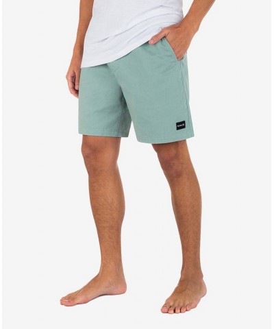 Men's Cruiser Pleasure Point Volley Casual Shorts with Elastic Waist and Back Pockets for Everyday Wear Green $24.94 Shorts