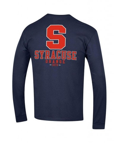 Men's Navy Syracuse Orange Team Stack Long Sleeve T-shirt $28.99 T-Shirts