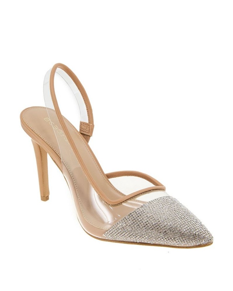 Women's Hominy Slingback Pump Tan/Beige $55.93 Shoes