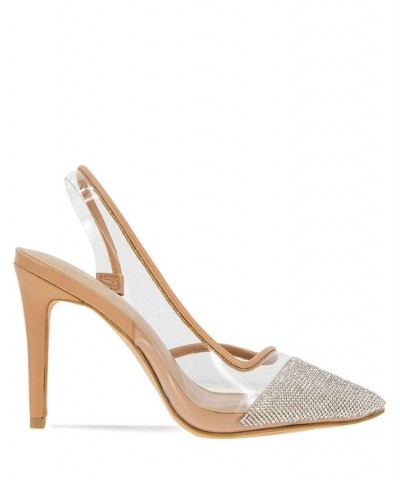 Women's Hominy Slingback Pump Tan/Beige $55.93 Shoes