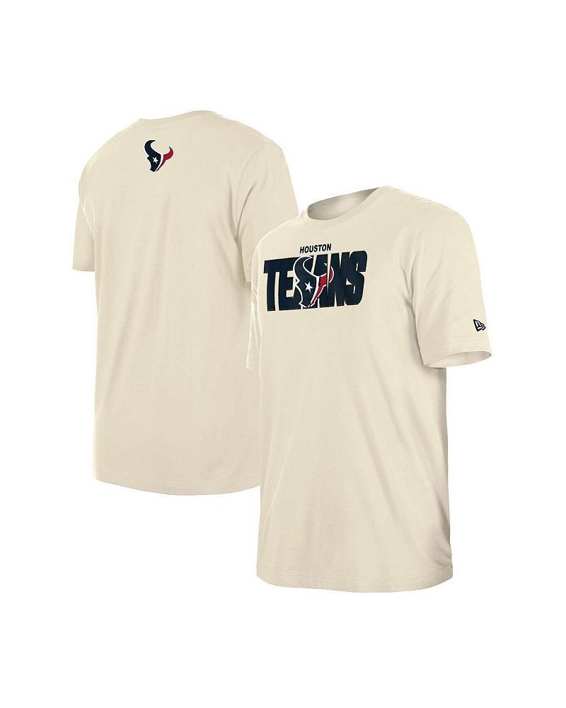 Men's Cream Houston Texans 2023 NFL Draft T-shirt $22.00 T-Shirts