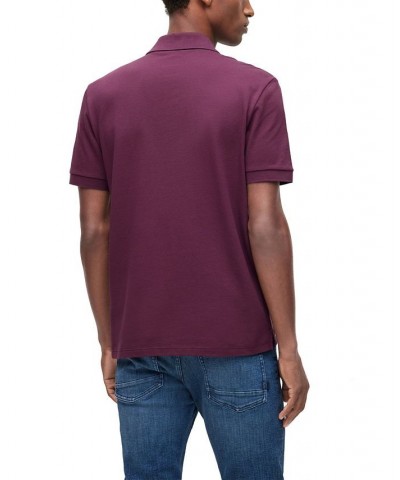 BOSS Men's Embroidered Logo Polo Shirt Purple $48.60 Polo Shirts