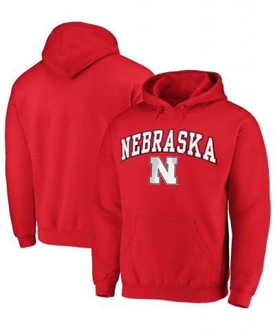 Men's Scarlet Nebraska Huskers Campus Pullover Hoodie $21.50 Sweatshirt