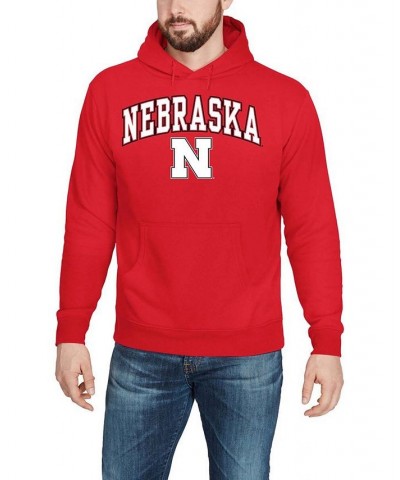 Men's Scarlet Nebraska Huskers Campus Pullover Hoodie $21.50 Sweatshirt