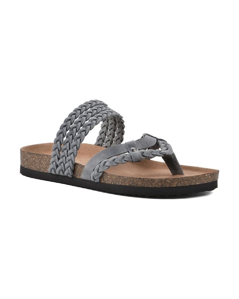 Women's Hangout Footbeds Sandals Blue $34.50 Shoes