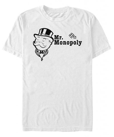 Men's Father of Monopoly Short Sleeve Crew T-shirt White $15.40 T-Shirts