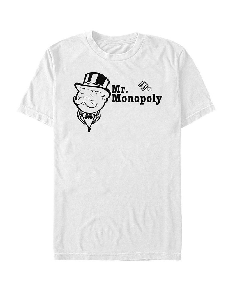 Men's Father of Monopoly Short Sleeve Crew T-shirt White $15.40 T-Shirts