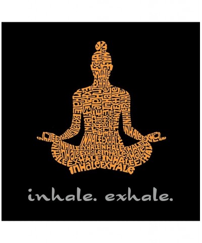 Men's Premium Word Art T-Shirt - Inhale Exhale Black $21.15 T-Shirts