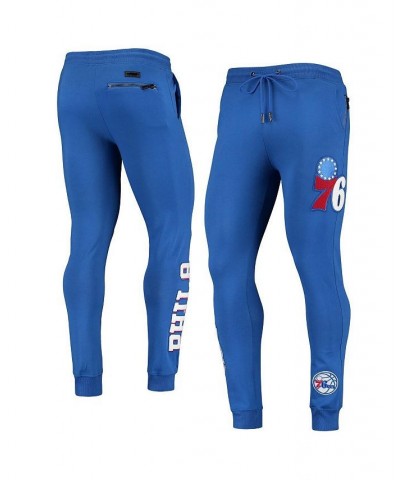 Men's Royal Philadelphia 76ers Chenille Team Jogger Pants $44.00 Pants